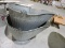 Pair of Vintage Galvanized Ash Buckets / NEW Old Stock Inventory