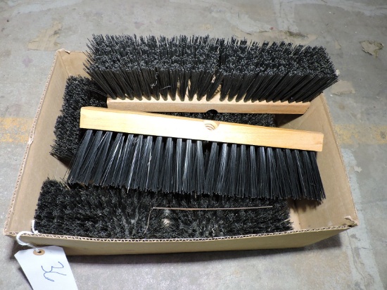 Lot of 14" Nylon Push Broom Heads -- NEW -- Total of 5