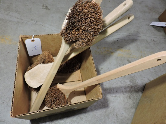 Vintage 19" Long-Handle Scrub Brush -- 5 Total - NEW Old Inv.