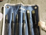 MAYHEW Chisel & Punch Set / Total of 6 / NEW Vintage Inv.
