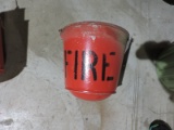 Vintage Original Red Metal Fire Bucket (just one) NEW