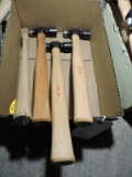 3 Assorted Vintage Ball-Peen Hammers -- See Photos