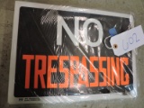 NO TRESPASSING Signs - Thick Plastic / 10 Total / NEW