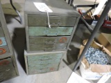 Union Chest Steel Utility Cabinets with Brass Fittings / 2 Total