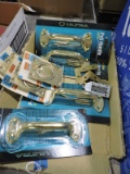 4 Ultra Brass Pull Handles # 59410, 3 Brass Door Knockers - NEW