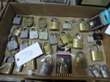Assorted Size Pad Locks - MASTER, YALE, SLAYMAKER - Apprx. 25 - NEW