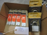 4 MASTER Bike Locks and 2 MASTER 5D Locks -- NEW