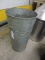 Tall Galvanized Trash Can -- 23