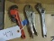 RIDGID Pipe Wrench #9, GREATNECK Vice Grips, Adj Wrench
