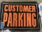 Customer Parking' Metal Sign / 14