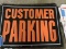 'Customer Parking' Metal Sign / 14
