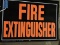 'Fire Extinguisher' Metal Sign / 14