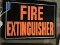 Fire Extinguisher' Metal Sign / 14