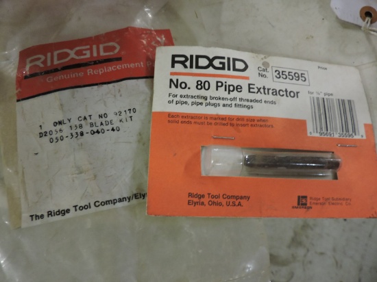RIDGID #80 Pipe Extractor & #92170 Blade Kit -- NEW Old Stock