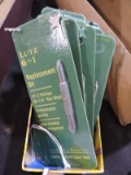12 LUTZ Brand 5-IN-1 Replacement Bits / NEW Old Stock