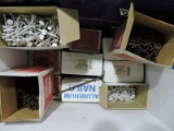 12 Boxes of Aluminum Siding Nails, Etc? -- NEW Old Stock