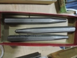 Lot of Punches, Chisels & Masonry Tools (3 total) - NEW Vintage