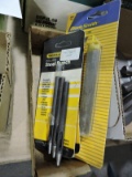 GENERAL #1280-A Hollow Steel Punches & Scrapper Blades (4 total)