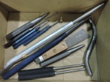 Lot of Punches, Chisels & Masonry Tools (12 total) - NEW Vintage