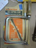 Lot of 2 Coping Saws -- NEW Old Stock