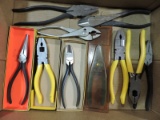 Lot of Assorted Pliers (total of 10) - NEW Old Stock