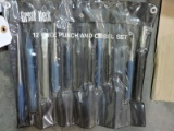 GREATNECK 12-Piece Punch/Chisel Set with Case - NEW Vintage