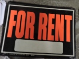 'For Rent' Metal Sign / 14