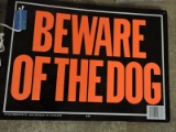 'Beware of Dog' Metal Sign / 14
