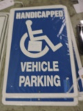 Handicapped Parking' Metal Sign / 18