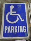 3 - 'Handicap Parking' Metal Sign / 18