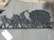 Metal HORSE & CARRIAGE SIGN -- NEW Old Stock Inventory
