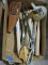 7 Hammer Handles, 2 Saws, Leather Holster, Etc. -See Photos