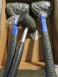 Lot of 3 Rubber Mallets -- NEW Old Stock