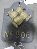 Fireman's Insurance No. 906 Vintage Cast Iron Sign - NEW