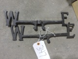 2 Weather Vane - Cardinal Directions (East - West ONLY) - NEW