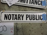 One Metal: NOTARY Sign / 10