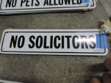 2 Metal: NO SOLICITORS Signs / 10
