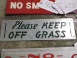 2 Metal: KEEP OFF GRASS Signs / 14