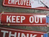 3 Metal: KEEP OUT Signs / 10