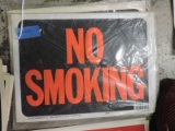 Lot of 20 Plastic NO SMOKING Signs / 8