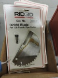 RIDGID D-2056 Plastic Pipe Blades (total of 5) -- NEW Old Stock