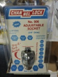 Pair of CHANNEL LOCK Brand Adjustable Socket # 906 -- NEW