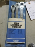 EASCO Brand 4-Piece Ratcheting Wrench Set -- NEW Old Stock