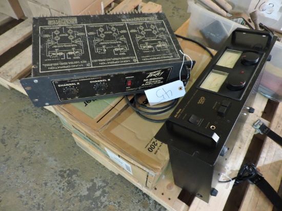 Pair of AMPLIFIERS - Peavey M-2600 & Radio Shack MPA-200