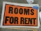 ROOM FOR RENT - Cardboard Signs - 18 Total - 11
