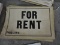 FOR RENT Signs - Cardboard - 12