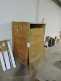 Large Wooden Shipping Crate on Wheels  60