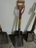 Pair of Razor-Back Flathead Shovels - NEW Vintage Old Stock