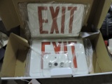 UL EMERGENCY EXIT Light Fixture - Universal Remote Capable - NEW
