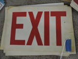 EXIT Signs - Plastic - 12